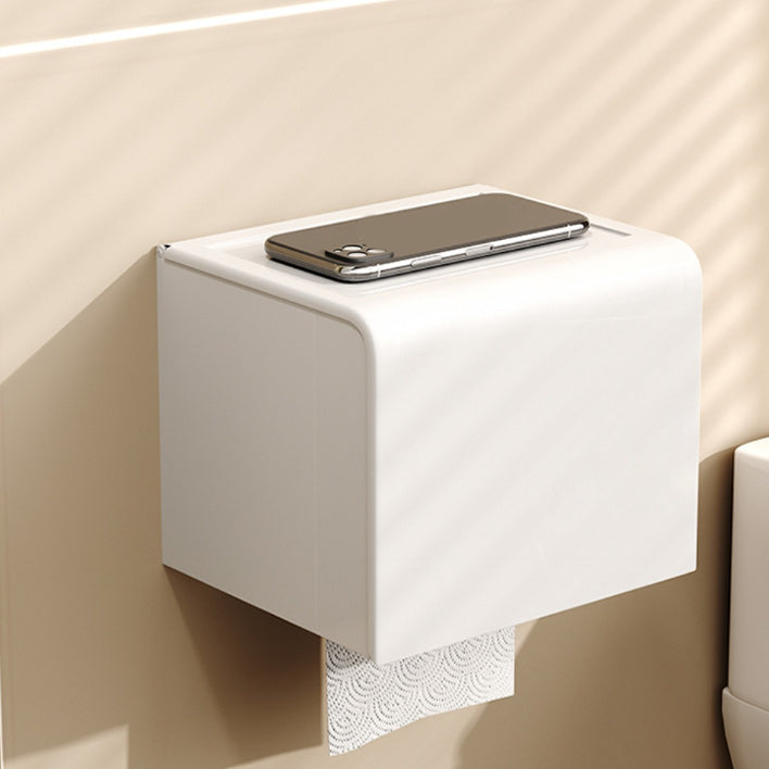 Modern style bathroom accessory set with bathroom shelf/towel rack/toilet brush in white