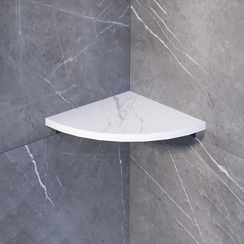 3-piece modern bathroom accessory set marble and metal bathroom shelf