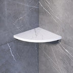 3-piece modern bathroom accessory set marble and metal bathroom shelf