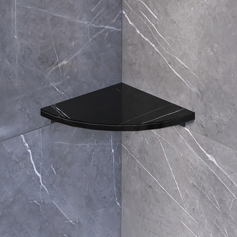 3-piece modern bathroom accessory set marble and metal bathroom shelf
