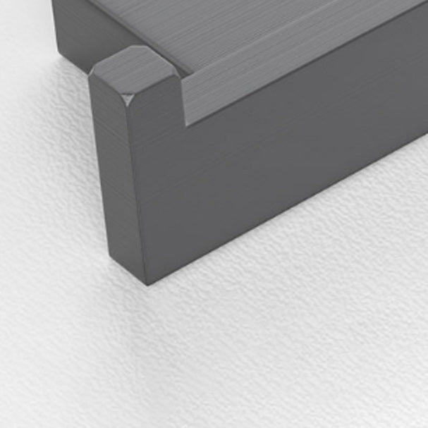 Gray contemporary bathroom accessory set Brushed gray bath shelf/toilet paper holder/towel bar