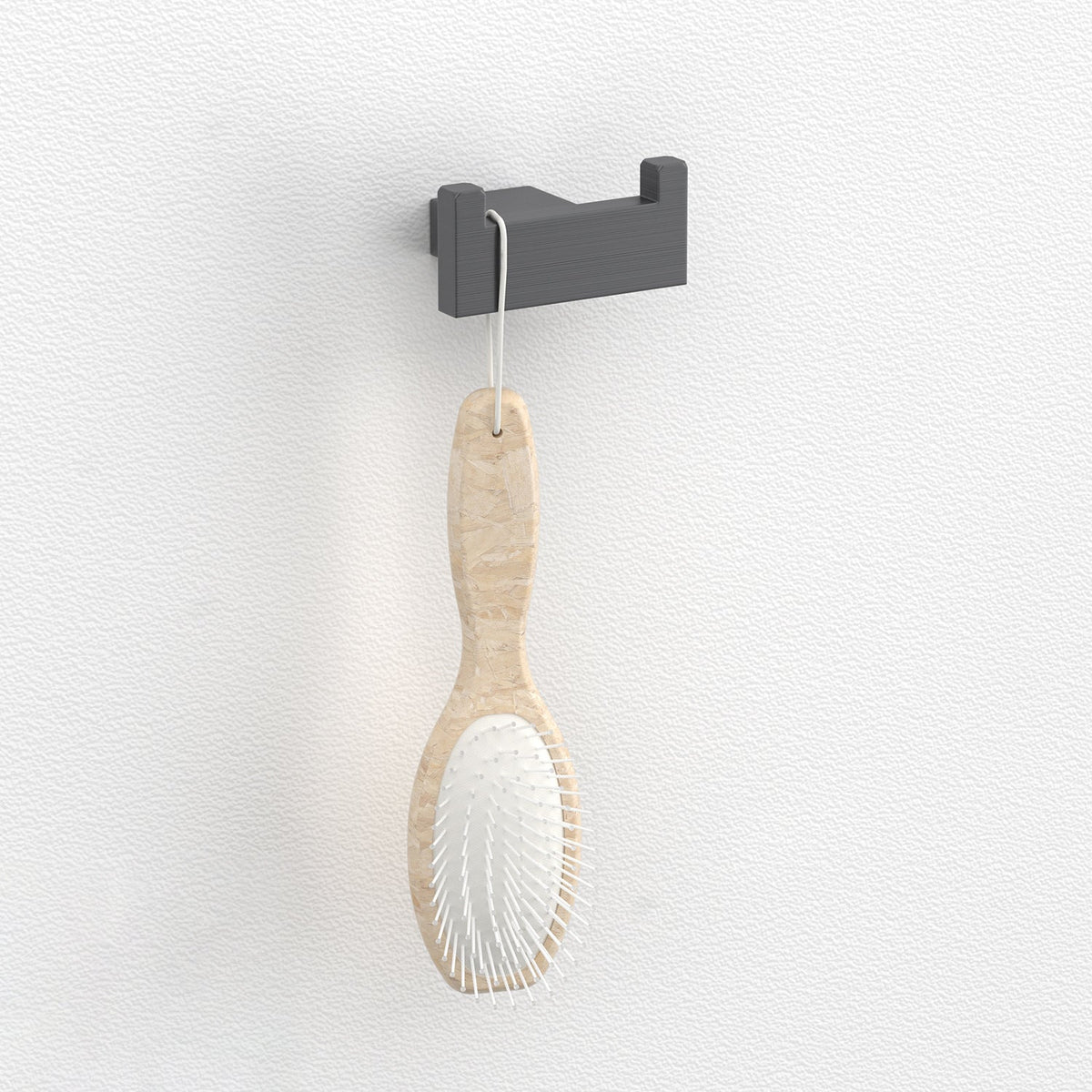 Gray contemporary bathroom accessory set Brushed gray bath shelf/toilet paper holder/towel bar