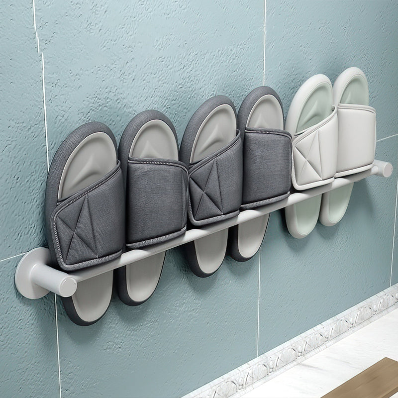 2-piece modern bathroom accessory set metal slipper rack/towel bar