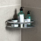 3-piece modern bathroom accessory set aluminum bathroom shelf in silver