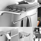 Silver Bathroom Accessories Hardware Set Modern Bathroom Accessories Kit