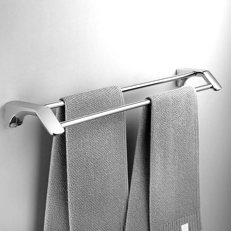 Silver Bathroom Accessories Hardware Set Modern Bathroom Accessories Kit