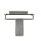 5-piece modern bathroom accessory set made of black brass bathroom hardware