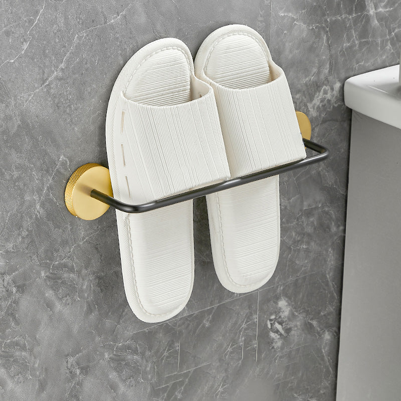 5-piece modern bathroom accessory set made of black brass bathroom hardware