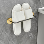 5-piece modern bathroom accessory set made of black brass bathroom hardware