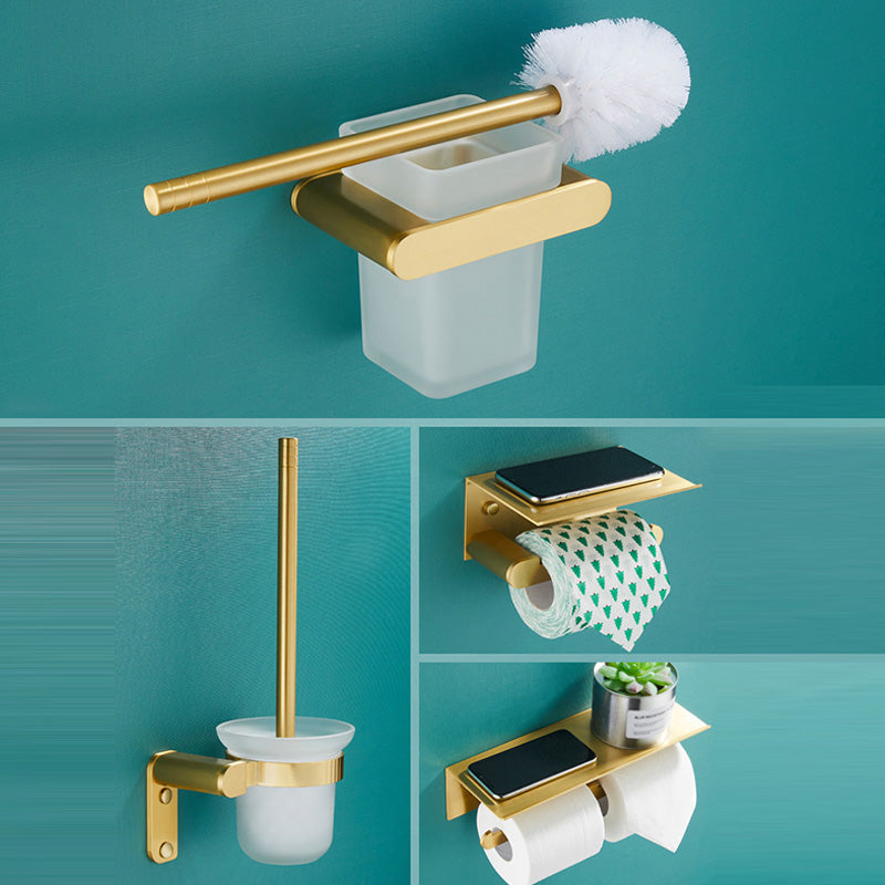 Traditional Bathroom Accessory Hardware Set Gold Bathroom Accessory Set