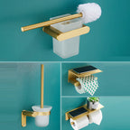 Traditional Bathroom Accessory Hardware Set Gold Bathroom Accessory Set