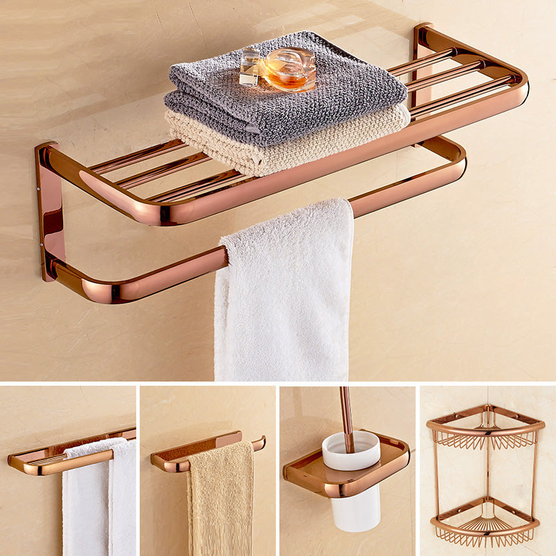 5-piece Vintage Bathroom Accessory Set Brass Bathroom Fittings Set