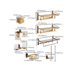 Traditional Bathroom Accessories Set Gold Bathroom Accessories Kit