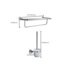 Chrome Traditional Bathroom Accessories Set Stainless Steel Bathroom Set