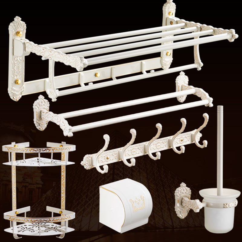 Traditional Bath Accessories Set White Bathroom Accessories Hardware Set