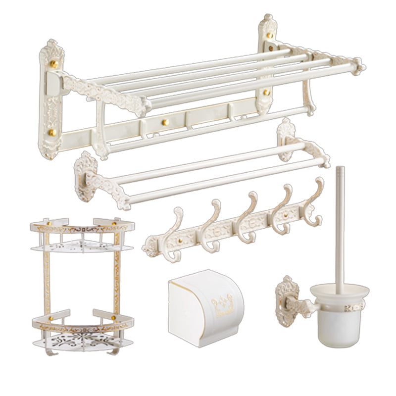 Traditional Bath Accessories Set White Bathroom Accessories Hardware Set