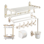 Traditional Bath Accessories Set White Bathroom Accessories Hardware Set