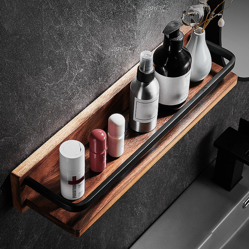 7-piece bathroom accessory set wood and metal bathroom accessory hardware set