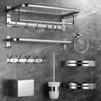 Modern Bathroom Accessories Set Silver Bathroom Accessories Hardware Set