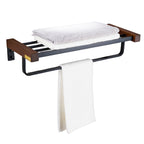 Metal Bathroom Accessories Set Walnut Brown Bathroom Accessories Set