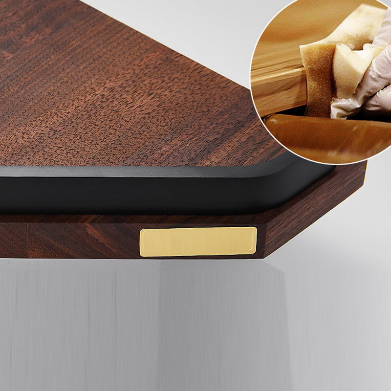 Metal Bathroom Accessories Set Walnut Brown Bathroom Accessories Set