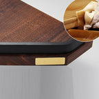 Metal Bathroom Accessories Set Walnut Brown Bathroom Accessories Set