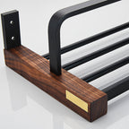 Metal Bathroom Accessories Set Walnut Brown Bathroom Accessories Set