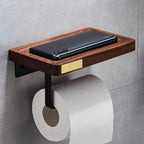 Metal Bathroom Accessories Set Walnut Brown Bathroom Accessories Set