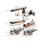 Metal Bathroom Accessories Set Walnut Brown Bathroom Accessories Set