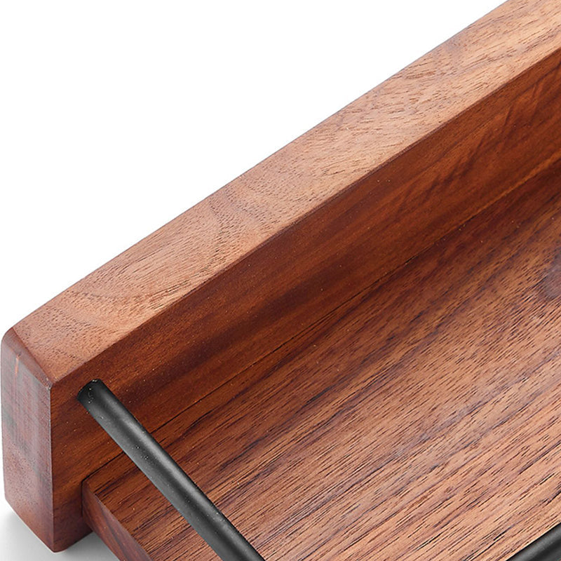 Solid Wood Bathroom Accessories Set Foldable Metal Bathroom Accessories