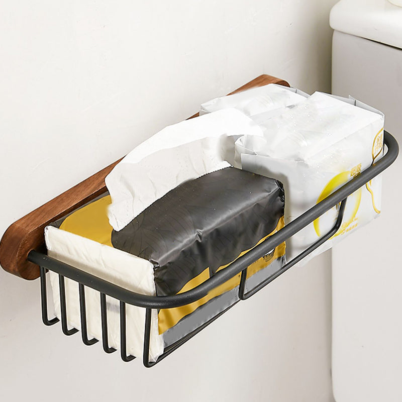 Solid Wood Bathroom Accessories Set Folding Metal Bathroom Accessories
