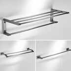 Matte Gray Bathroom Set Metal Bathroom Accessories Hardware Set