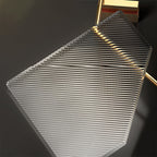 Bathroom Accessories Set in Gold Metal and Acrylic Bathroom Accessories Set