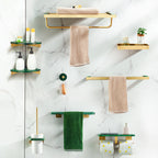 Brass Bathroom Accessories Set Marble Bathroom Accessories Set for Home