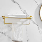 7-piece bathroom accessory set marble and metal bathroom hardware