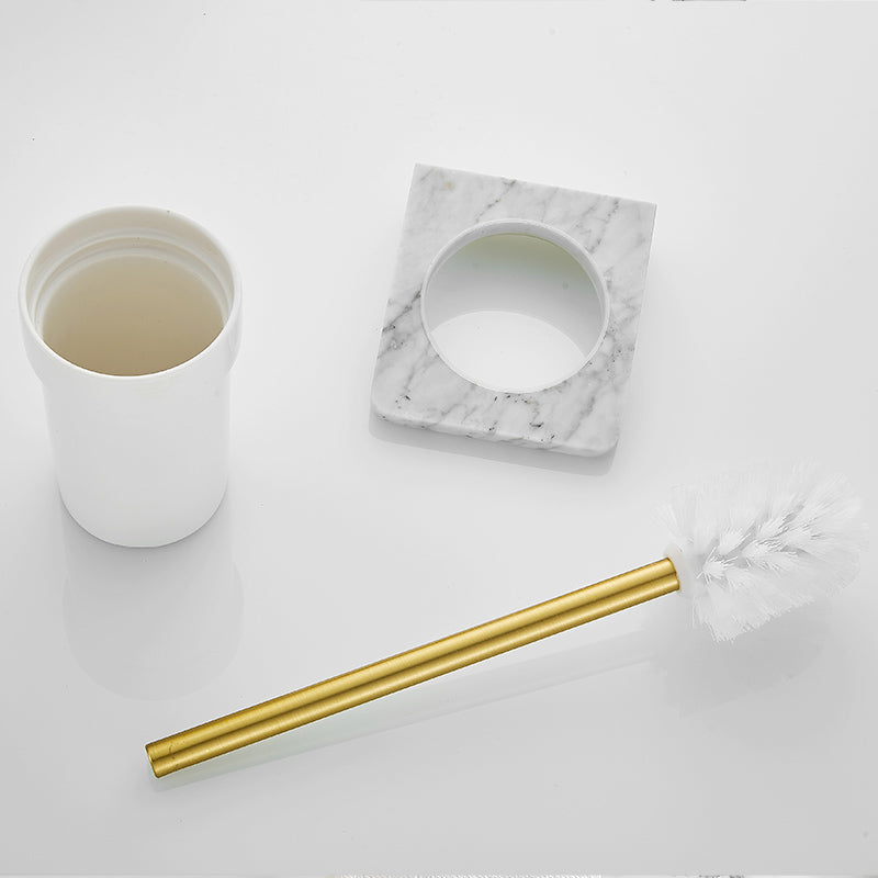 7-piece bathroom accessory set marble and metal bathroom hardware