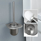 Contemporary Metal 5-piece Bathroom Accessories Set with Bath Shelf
