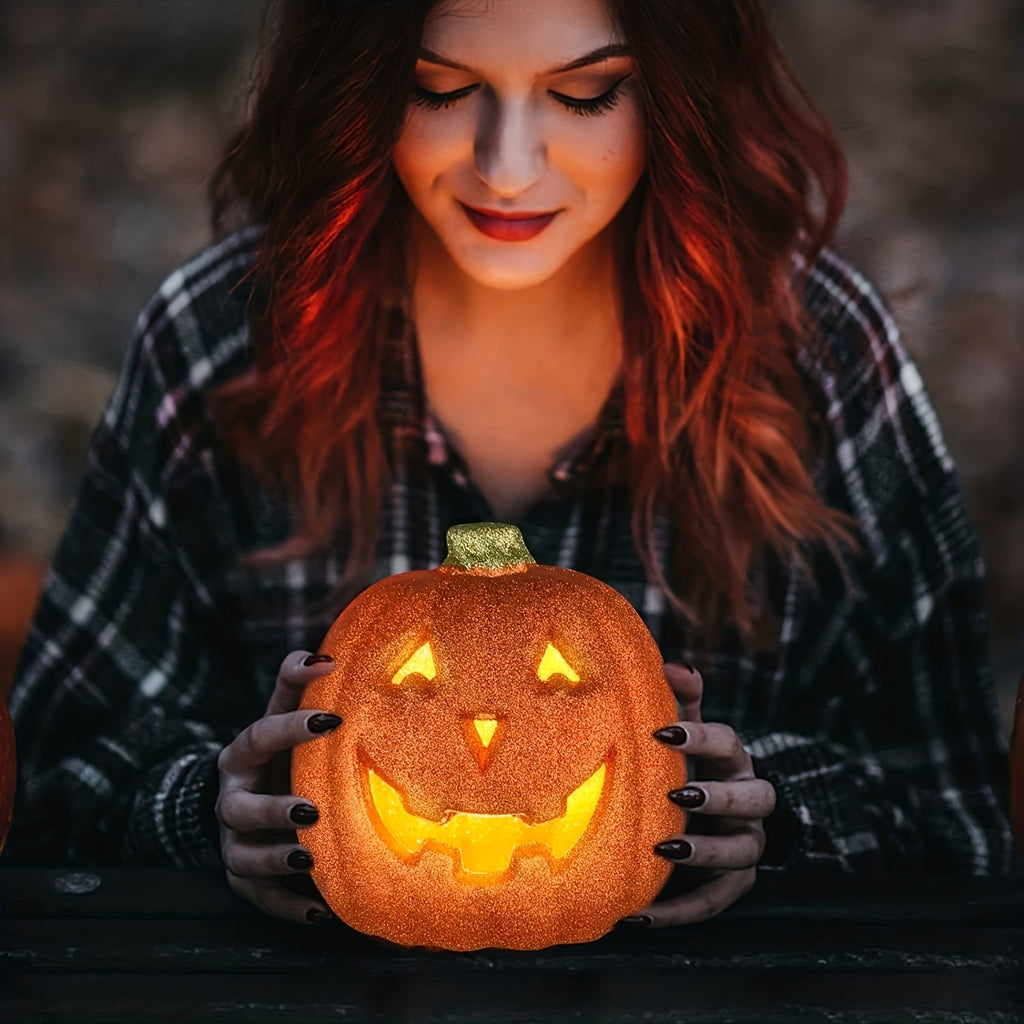 Glowing Light-Up Jack O'Lantern Halloween Decoration | Battery Operated