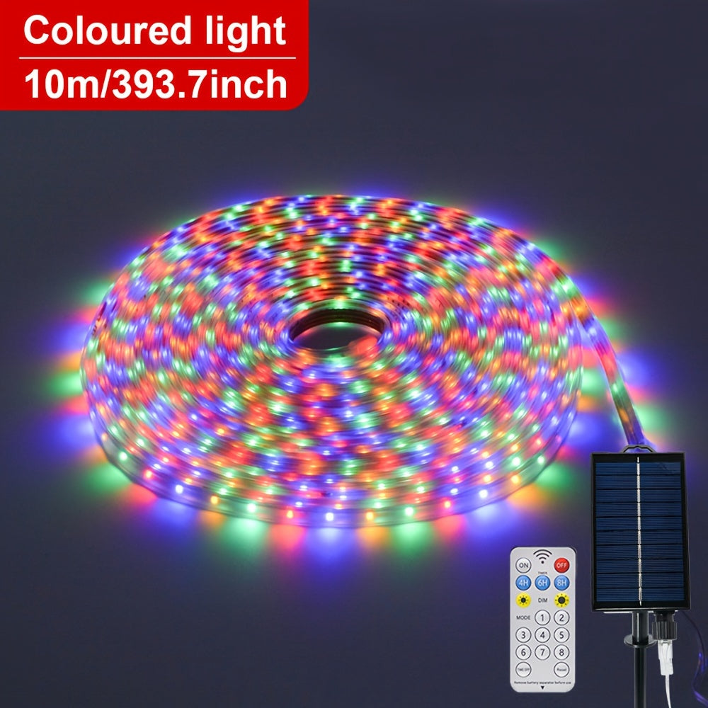 Solvara Flexible Solar LED Light Tube with Remote Control | Creative Outdoor Lighting | Energy Efficient & Weatherproof