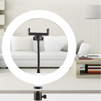 10-Inch LED Ring Light with Adjustable Stand and Phone Holder - Ideal for Makeup, Photography, and Vlogging