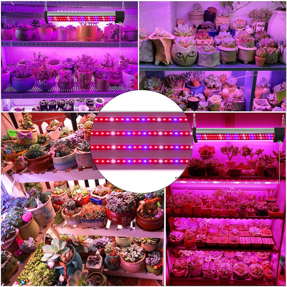 LED plant lamp with full spectrum lighting and pull switch for optimal plant growth
