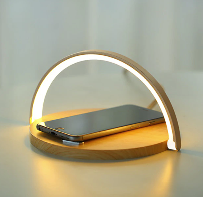 Bowlight Design™ - Stylish 3-in-1 Night Light with Qi Charger