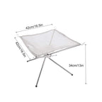 Outdoor foldable fire pit rack