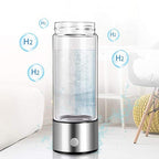 Water bottle for hydrogen generation