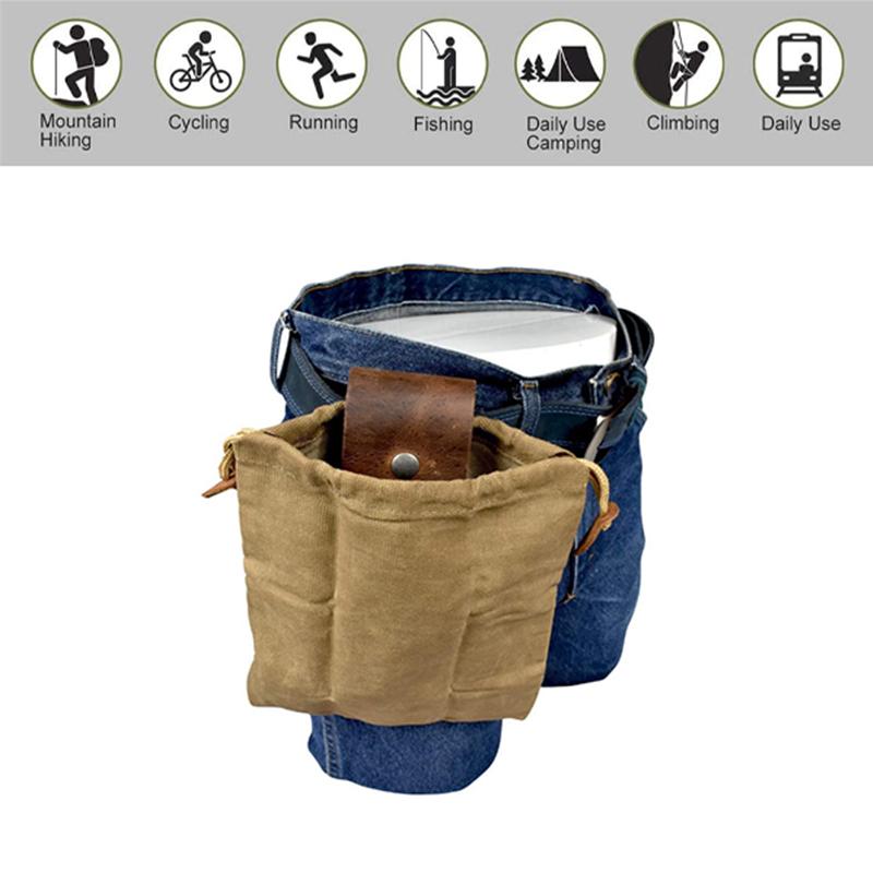 Leather and Sailcloth Bushcraft Bag
