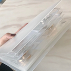 Simple transparent jewelry album storage bag