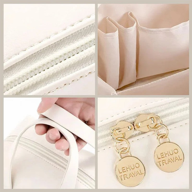 Large capacity waterproof cosmetic bag