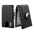Men's Business Style PU Leather Card Slots for AirTag