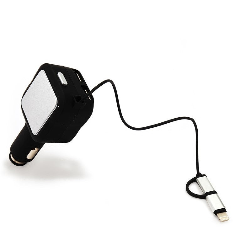 Ciaovie Car Charger Multi with Retractable Charging Cable