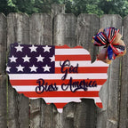 America Flag Decorative Sign